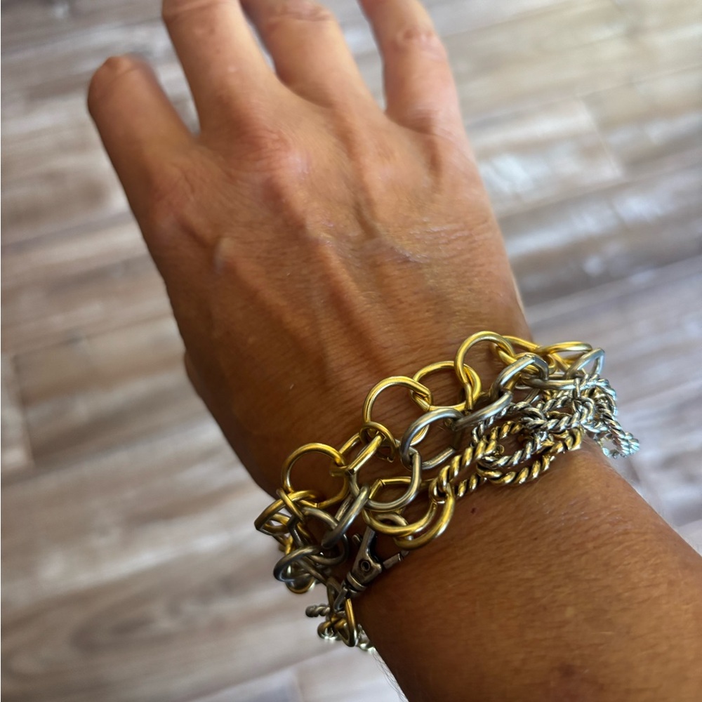 Dual-Tone Chain Link Bracelet